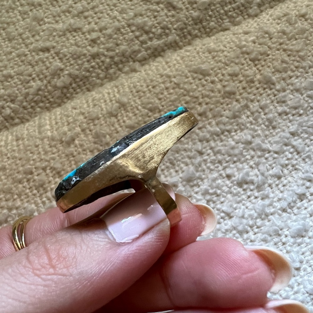 18k Solid Gold Ring - image 7